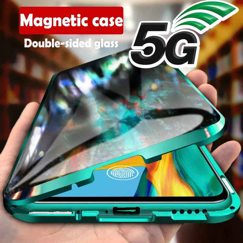Color: Silver, Bundle: Case & Screen Protector, Material: Microfiber - 360 ?°Full Protection Metal Frame Magnetic Case For OPPO Reno 10 11 Pro 7 4G 7 Z 8 Lite 8Z 5G Double-Sided Glass Cover Cases