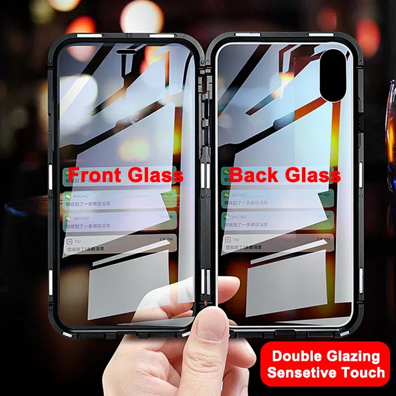 Color: Silver, Bundle: Case & Screen Protector, Material: Microfiber - 360 ?°Full Protection Metal Frame Magnetic Case For OPPO Reno 10 11 Pro 7 4G 7 Z 8 Lite 8Z 5G Double-Sided Glass Cover Cases