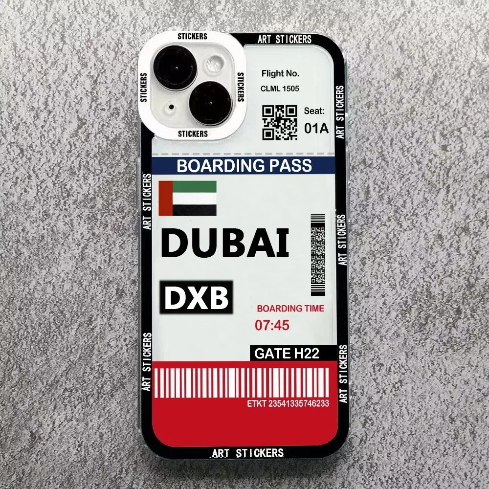 Color: GRAY, Material: PU - World City Travel Ticket Label Phone Case For Samsung Galaxy S10 S20 S21 S22 S23 S24 FE Plus Ultra Note 20 New York Paris