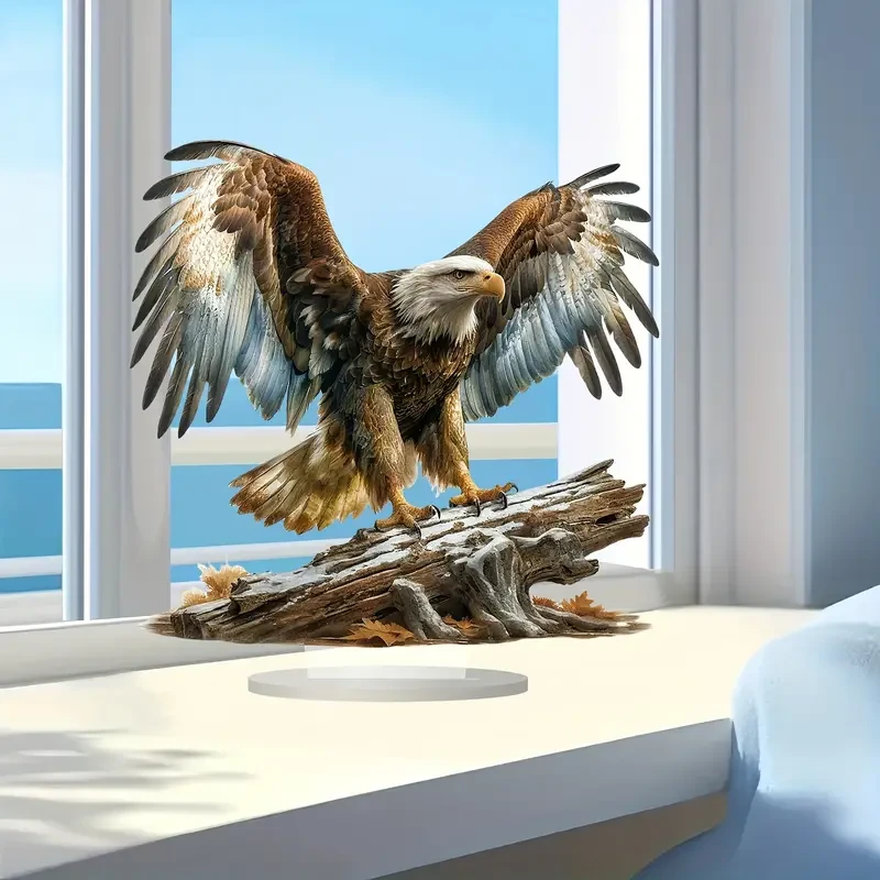 Majestic Eagle Winged Acrylic Desk Decor