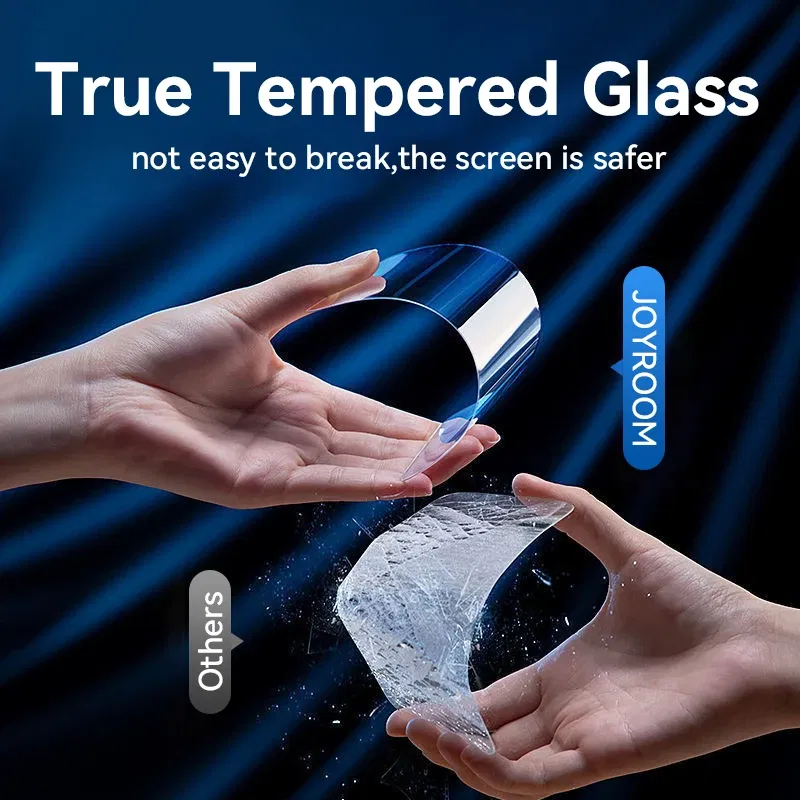 Bundle: Bundle7, Material: High Definition - Joyroom 1/2/3pcs 9D Screen Protector Tempered Glass for iPhone 16 15 14 13 12 11 Pro Max Protective Glass for iPhone 15 Pro Max