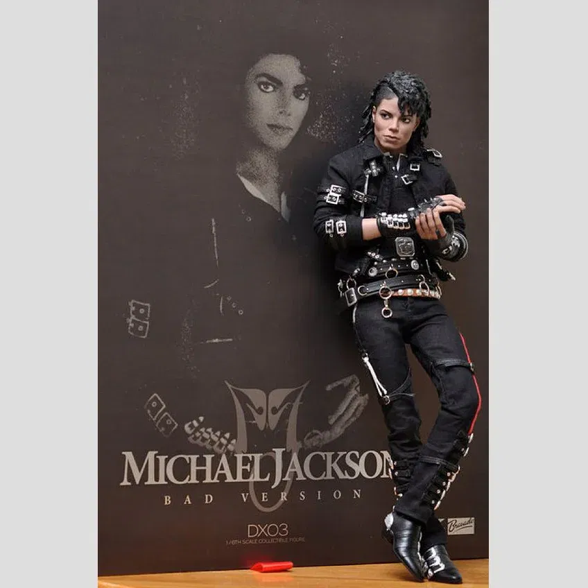 Color: SKY BLUE, Size: 36 - Punk Michael Jackson BAD Pants Trousers and Belt in1990'S