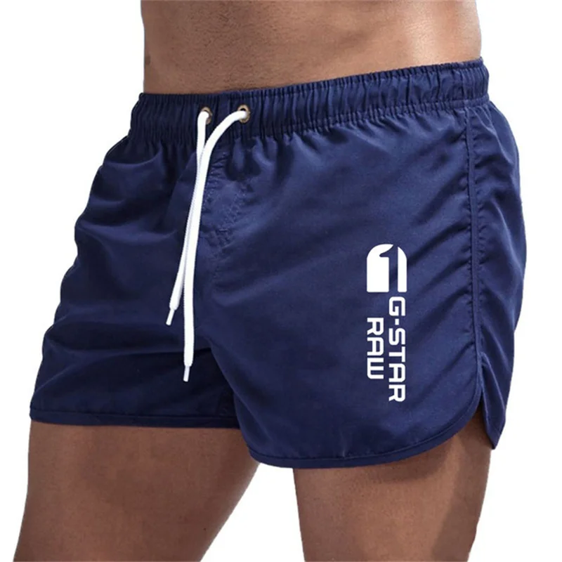 Color: Green, Size: L - Summer new men's luxury beach pants clothing quick dry gym jogging sexy shorts vacation casual swimming trunks