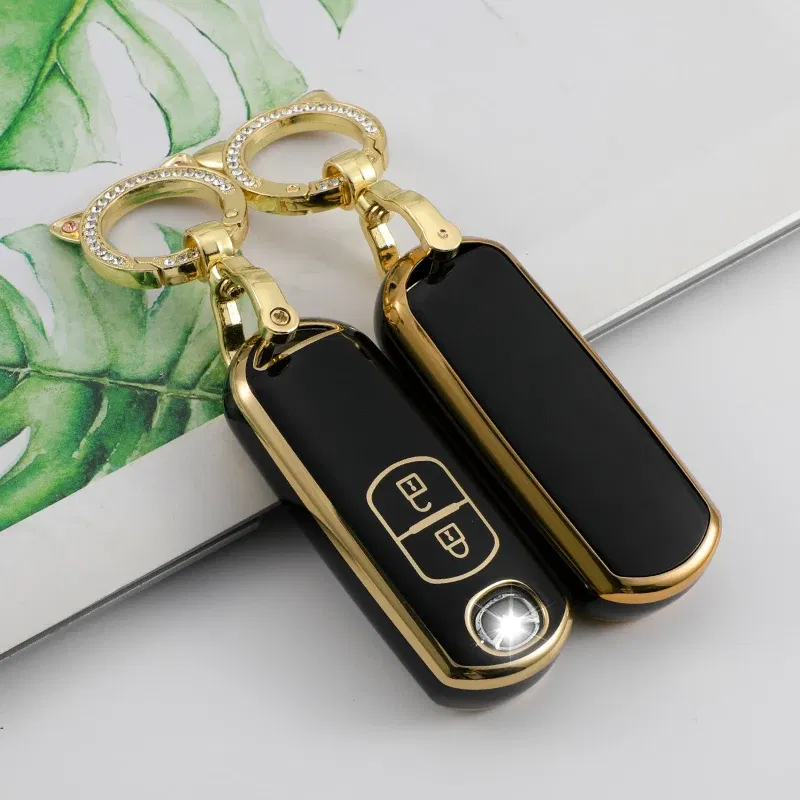 Color Name: Green - TPU Car Remote Key Case Cover for Mazda 2 3 6 Atenza Axela Demio CX-5 CX5 CX-3 CX7 CX-9 2015 2016 2017 2018 2019 Accessories