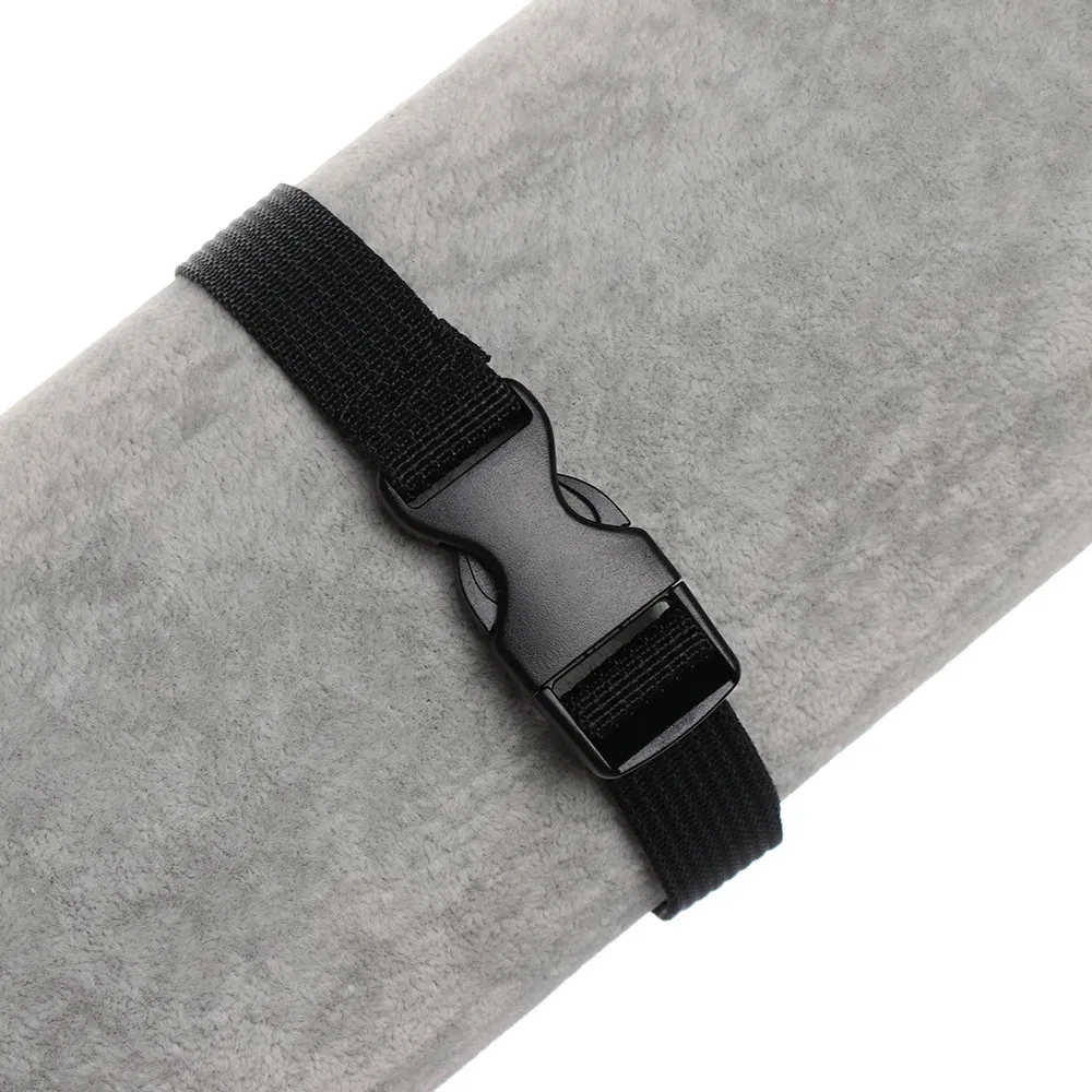 Color: black - 0.5-3M Black Durable Nylon Travel Tied Cargo Tie Down Luggage Lash Belt Strap With Cam Buckle Travel Kits Outdoor Camping Tool