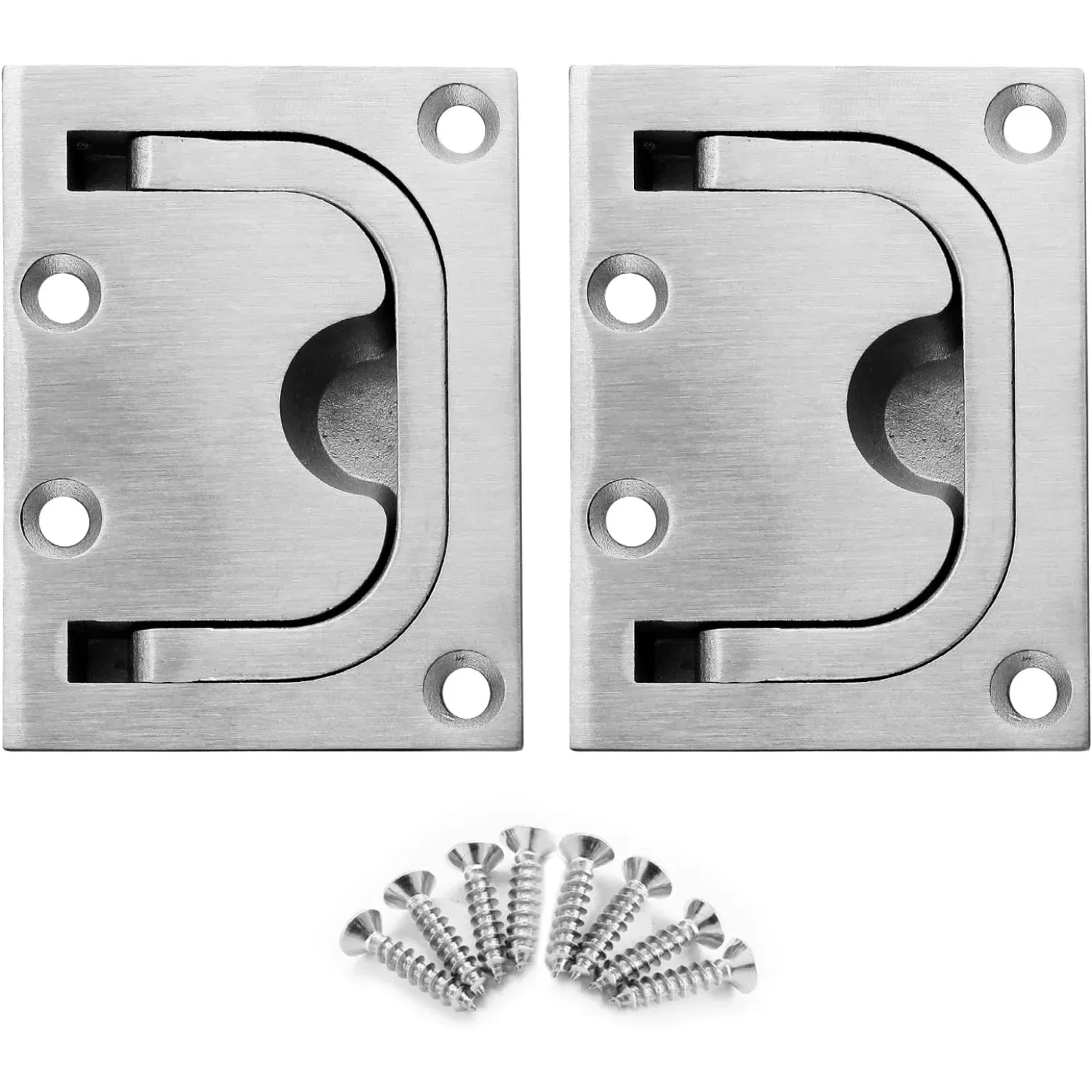 Color: Light Grey, Ships From: CHINA - 1Pcs Marine Boat Ring Pull Handle, Flush Cabinet Pulls Recessed Trap Door Handle 316 Stainless Steel Hidden Pull for Deck Dra