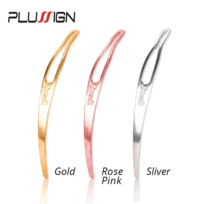 Color: Silver - Plussign Dreadlock Needle Hair Extension Tools Crochet Hook For Dreadlocks Interlocking Tools Silver Blonde Easy Locking Needle