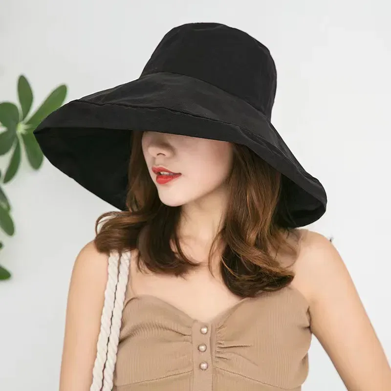 Color: ROYAL BLUE, Size: One Size - 2023 Women's Hat Bucket hat Panamanian Women Four Seasons Fisherman Hat Big Brim Hat Double-Sided Fisherman Hat Sun Visor Cap