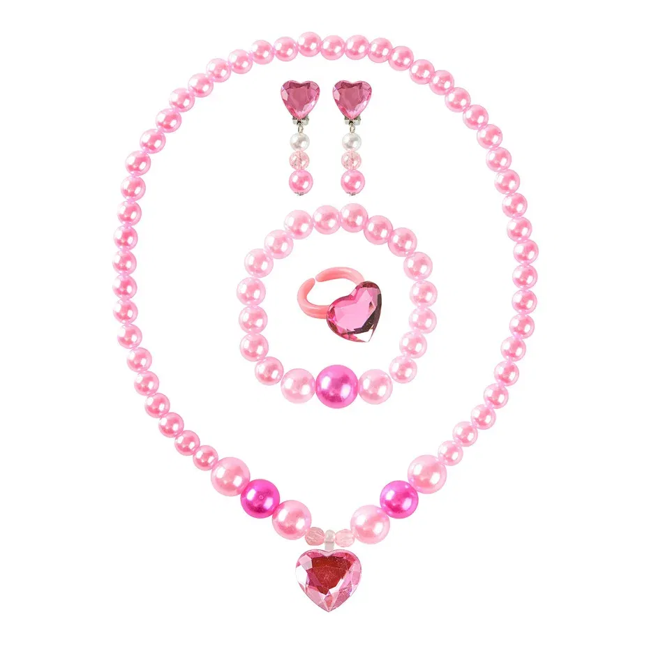 Color: Black - Baby Girls Accessories Princess Peach Accessory Children Pink Headband Crown Wig Necklace Party Aurora Cosplay Dress Up Outfits