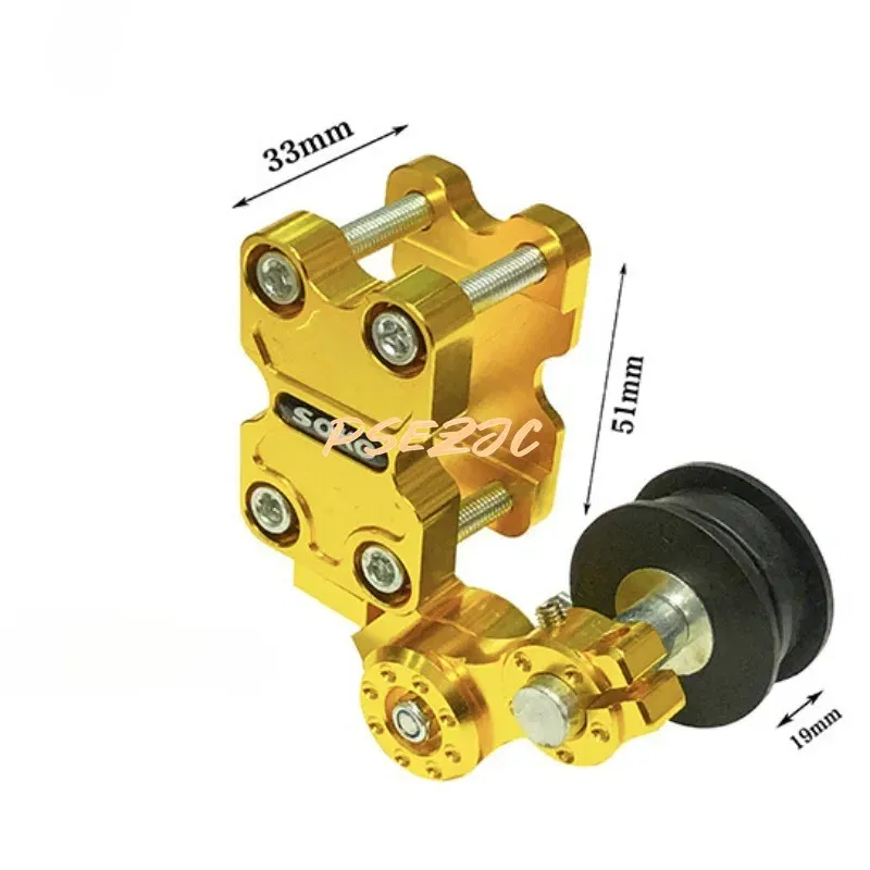Color: Yellow - Motorcycle Chain Automatic Adjustment Modification Accessories Tensioner Chain Adjuster Chain Tightener