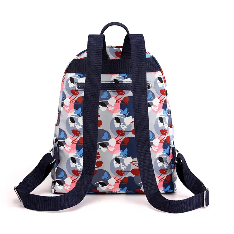Color: Beige - Printing Backpack for Women Travel High Capacity Waterproof College Backpack Trendy Women Laptop School Bags Cute Girl