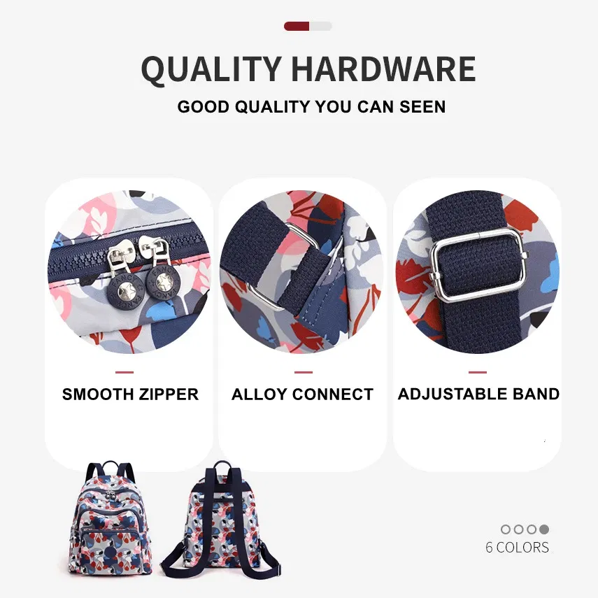 Color: Beige - Printing Backpack for Women Travel High Capacity Waterproof College Backpack Trendy Women Laptop School Bags Cute Girl