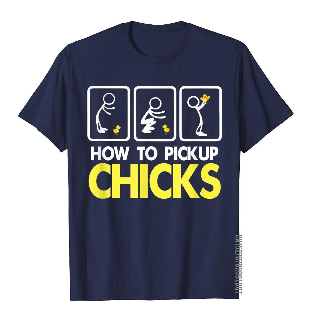 Color: black, Size: L - How To Pick Up Chicks Shirt Cute Pick Chicks 101 T-Shirt Cotton Tops & Tees For Men Printing Top T-Shirts Casual Hip Hop