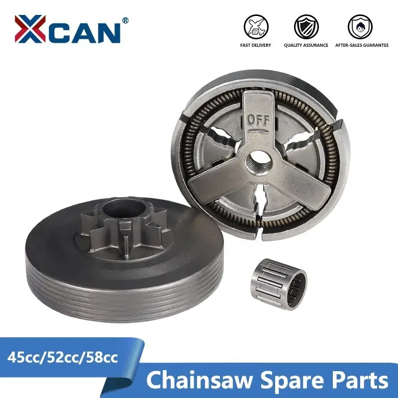 Size: 16 Inches - XCAN Clutch Drum+Clutch Cover+Needle Bearing For 4500 5200 5800 45cc 52cc 58cc Chainsaw Replacement Parts