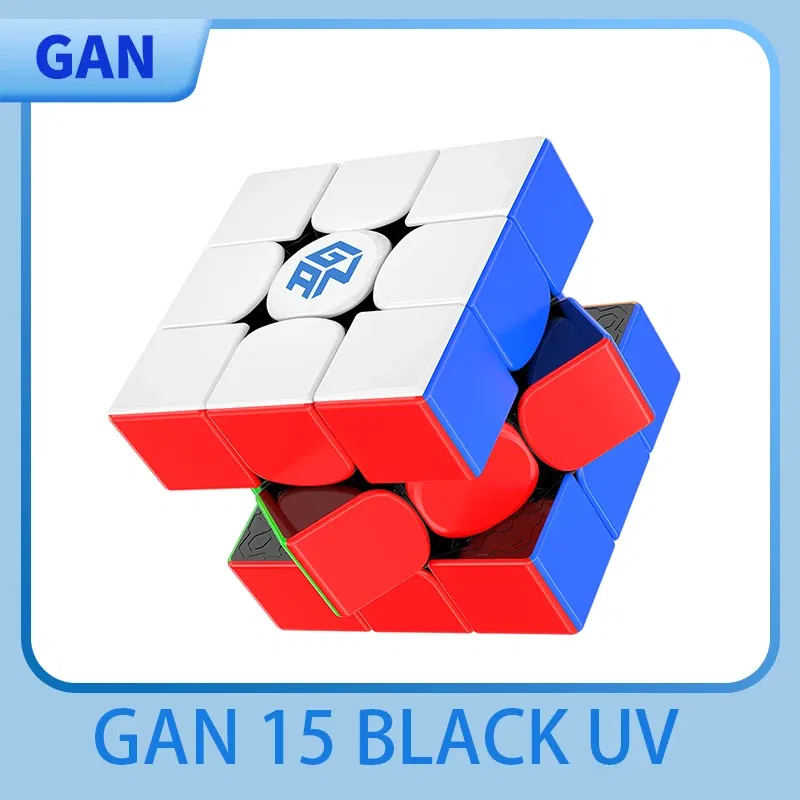 Color: Yellow - [JudyCube] New 2024 Gan 15 Maglev UV Magnetic Magic Speed Cube GAN15 M Stickerless Professional Fidget Toys GAN 15M Cubo Magico
