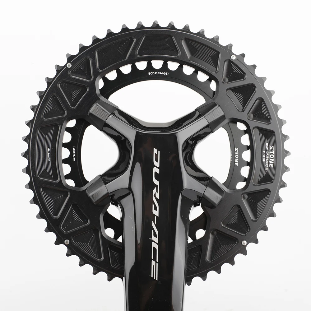 Color: Red, Ships From: CHINA, Chainwheel Teeth: 28T - STONE Double Chainring BCD 110mm 4 Bolts for 105 R7100 Ultegra R8100 R9200 Dura Ace Road Bike Chainwheel Chain Ring