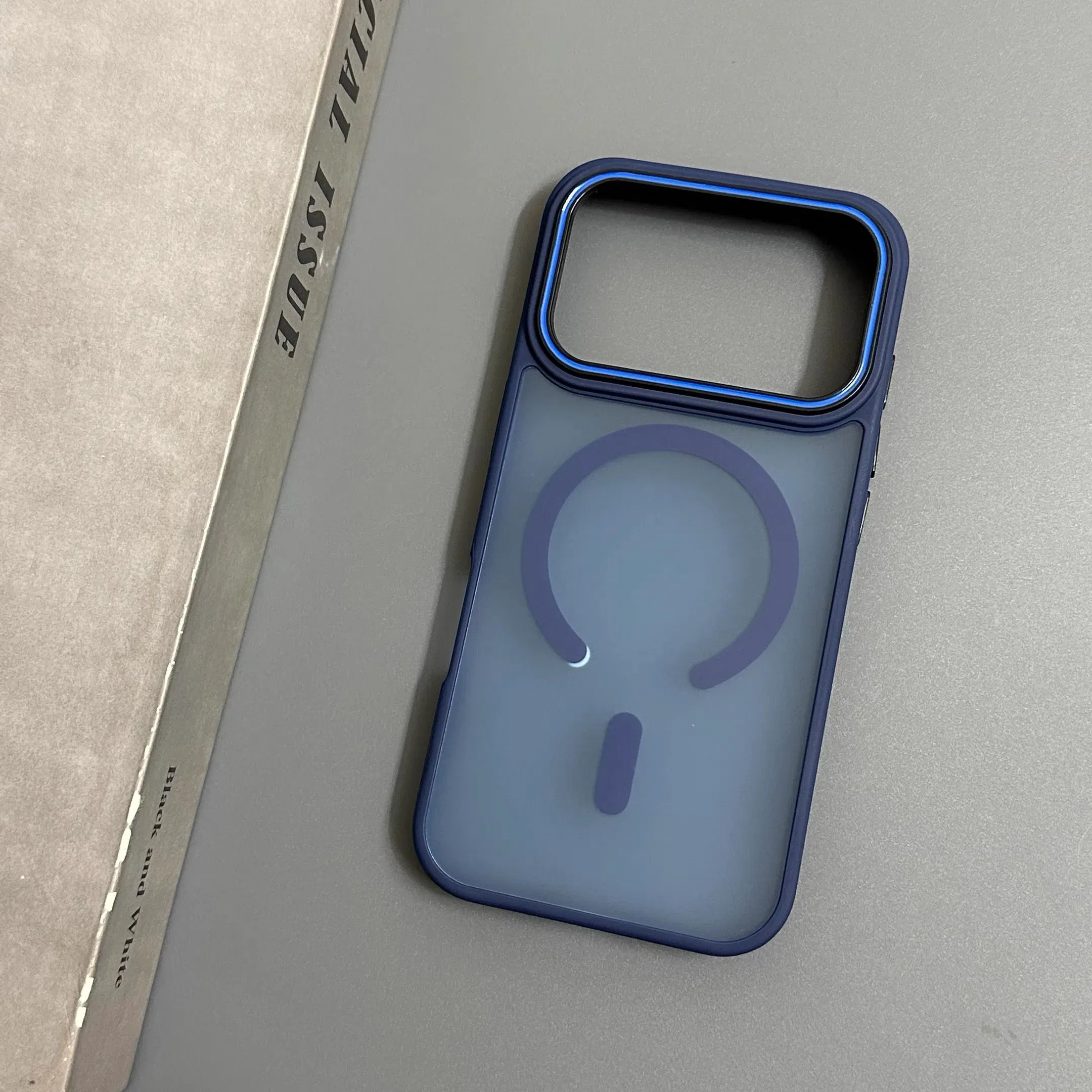 Color: Blue, Compatibility by Model: iPhone 15 Pro Max - Wireless Charging Matte Magnetic Case for iPhone 17 16 ProMax 15 14 Plus 13 12 11 17 Air Anti Fall Bumper Translucent TPU Cover