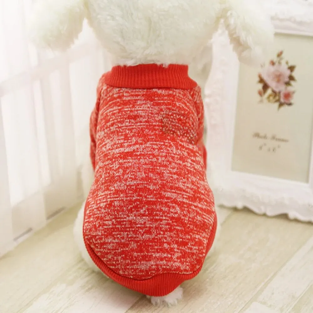 Size: XXL, Color: Yellow - Dog Warm Clothes Spring Autumn Winter Cute Fashion Jacket Round Neck Sweater Pet Supplies Teddy Dog Cat Clothing Pet Accessories