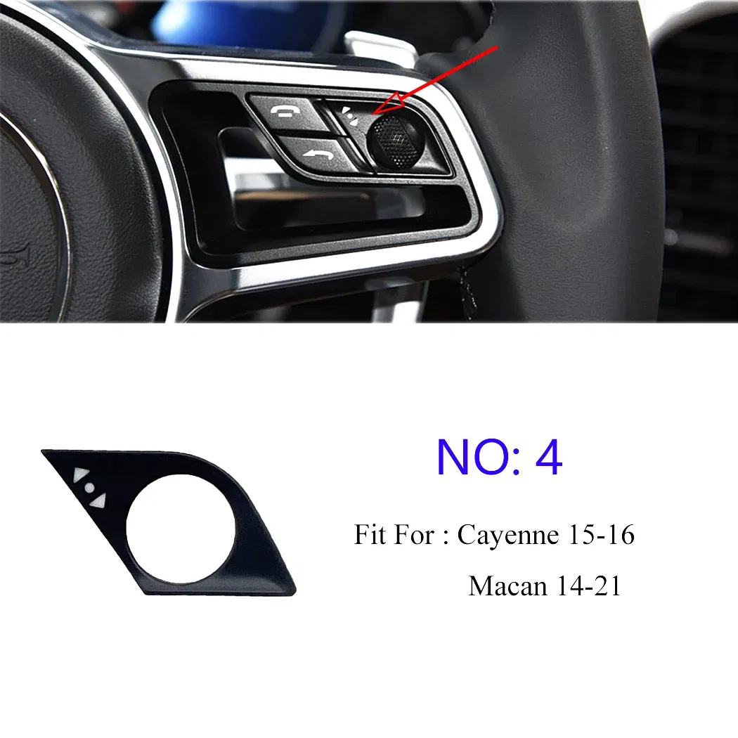 Color: Red - ESIRSUN Steering Wheel Multi-function Button Volume Adjustment Phone Switch Button For Porsche 2015-16 Cayenne 2014-21 Macan