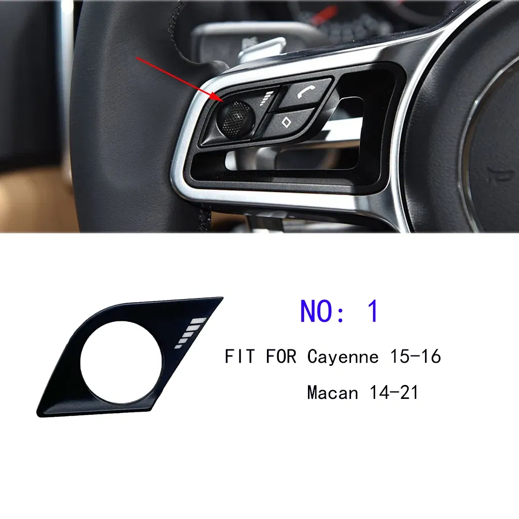 Color: Red - ESIRSUN Steering Wheel Multi-function Button Volume Adjustment Phone Switch Button For Porsche 2015-16 Cayenne 2014-21 Macan