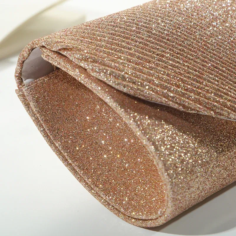 Color: Champagne - Fashion Elegant Clutch Bag New 2023 Hot Selling Chain Dinner Bag Bride Bridesmaid Lady Handbag Factory Outlet