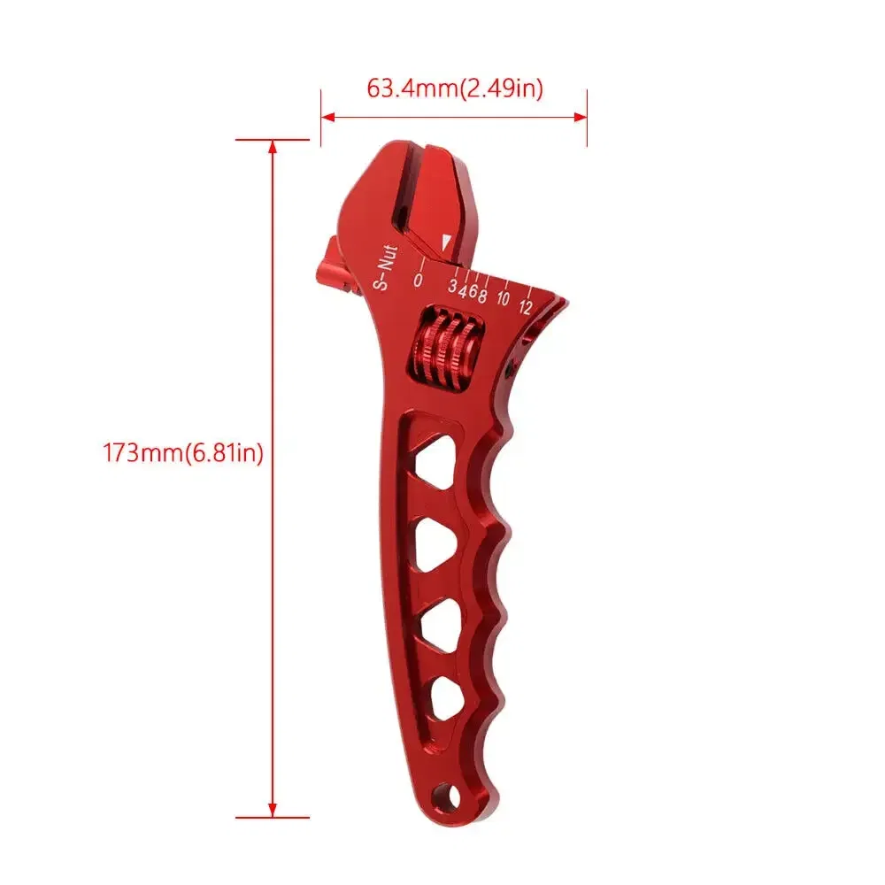 Color: PURPLE - Aluminum Adjustable Spanner Wrench Tool for Fuel Hose End Fitting 3AN to 12AN