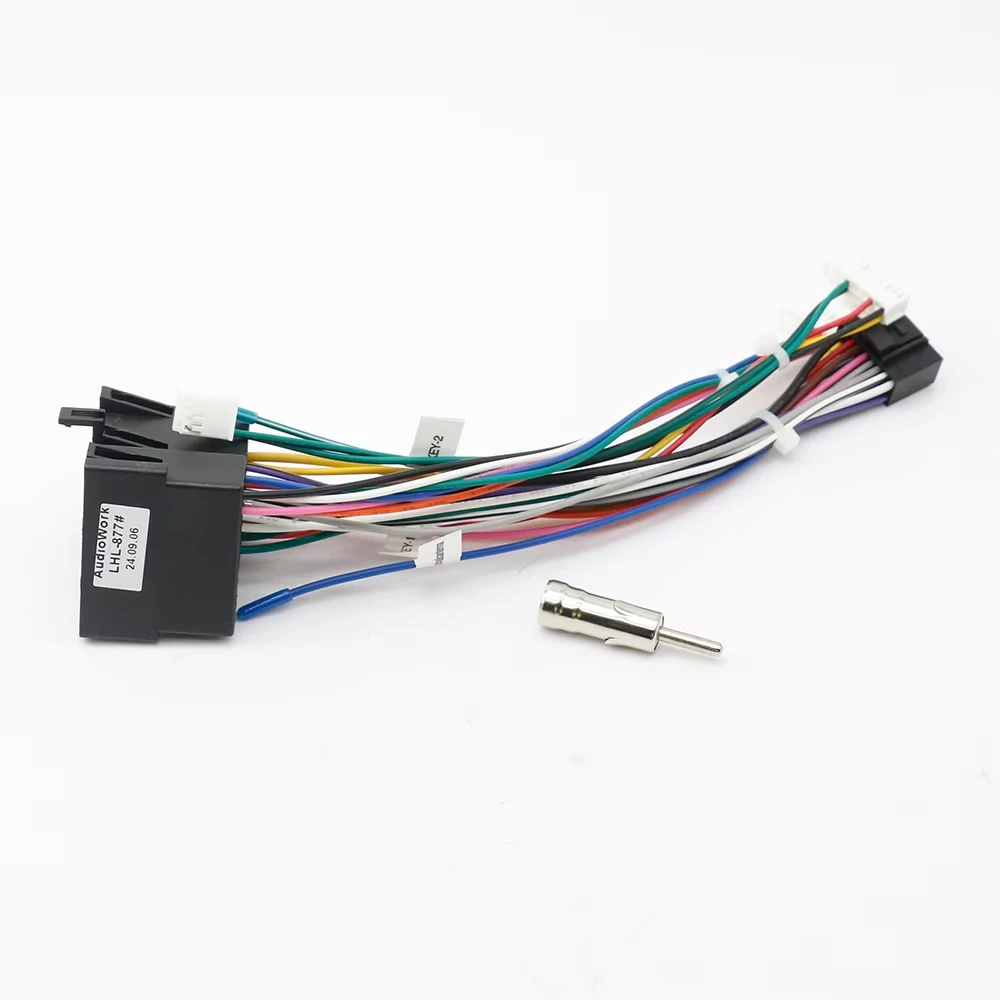 Color Name: black - Car 16pin Wiring Harness Adapter Canbus Box Decoder Radio Power Cable For Renault Logan Sandero Duster Symbol RP5-RN-101
