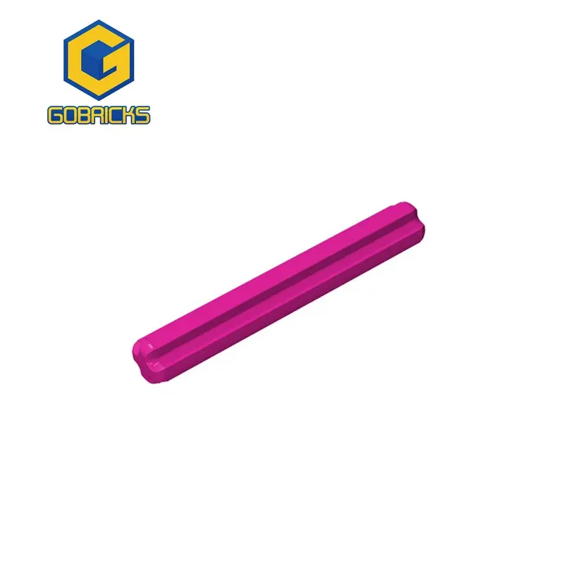 Color: DEEP BLUE - Gobricks 10PCS Technical Axle 4 Compatible With 3705 pieces of children's toys Assembles Building Blocks Assembles Educatonal