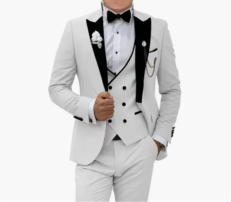Color: Pink, Size: XS - Pink Prom Suit for Men  3 Piece Jacket Vest Pants Set   Peaked Lapel Blazer   Outfit Costume Birthday Party