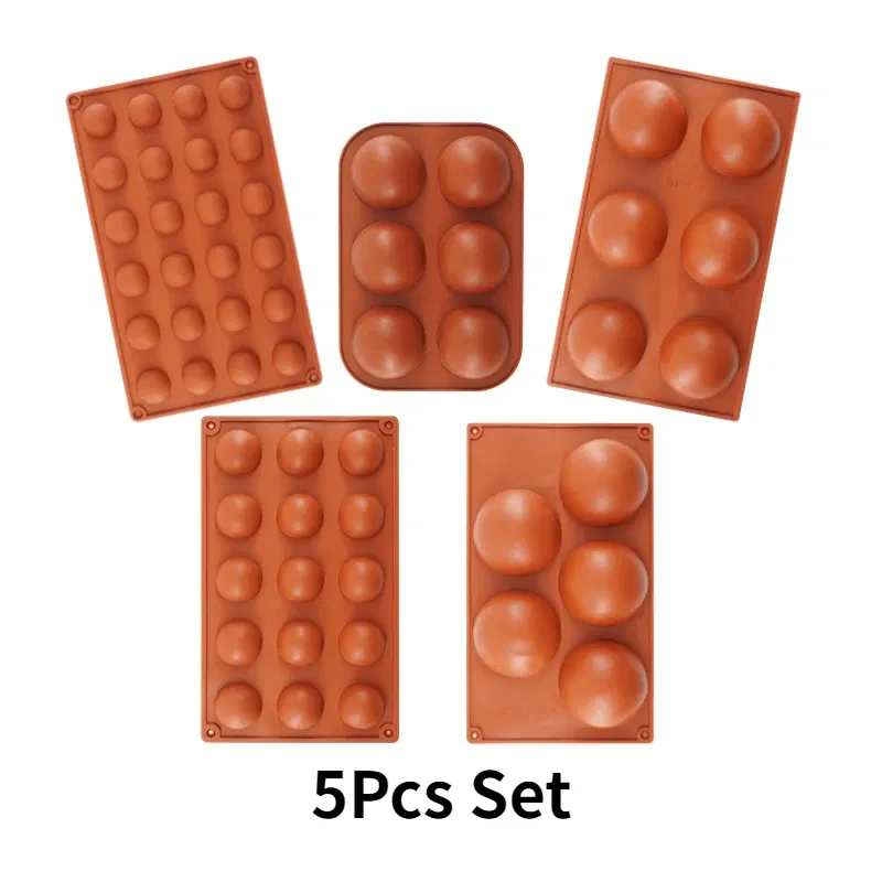 Color: Clear, Ships From: CHINA - 3D Round Half Sphere Molde Silicona Silicone Molds for Baking DIY Baking Mold Chocolate Cake Mold Molde De Silicona Reposteria