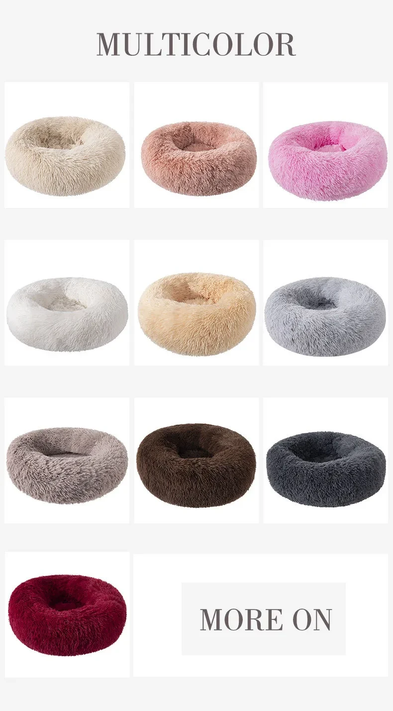 Round Fur Autumn And Winter Cat Mattress