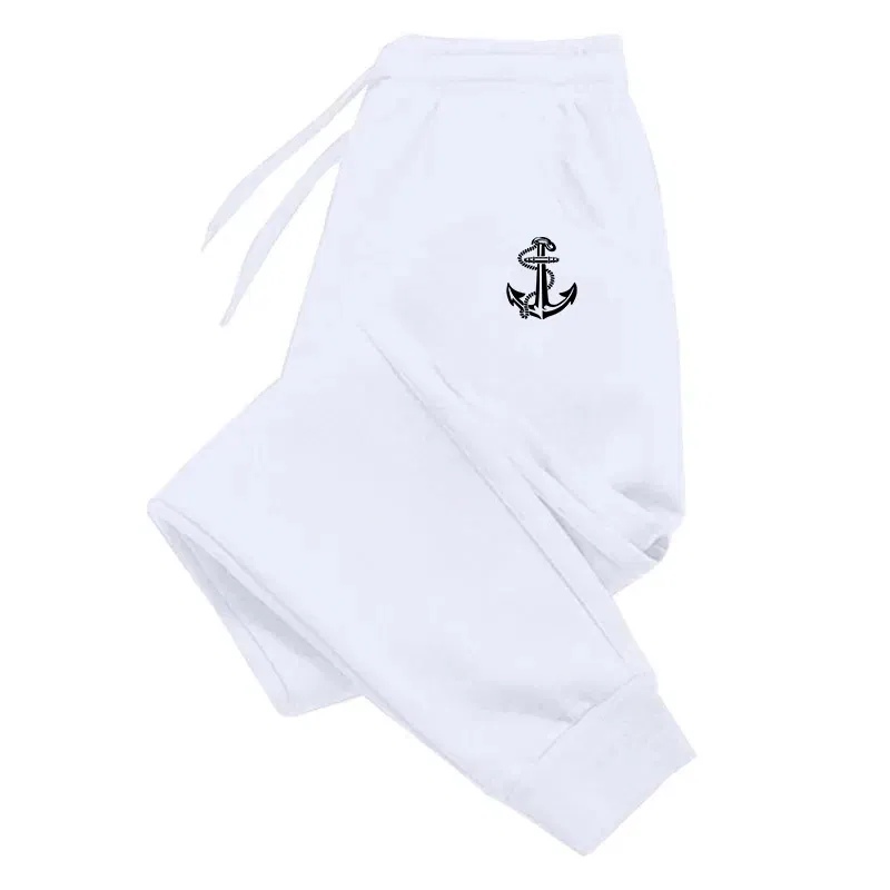 Color: WHITE, Size: S - Autumn And Winter Men Pants New In Men's Clothing Casual Trousers Sport Jogging Tracksuits Sweatpants Harajuku Streetwear Pants