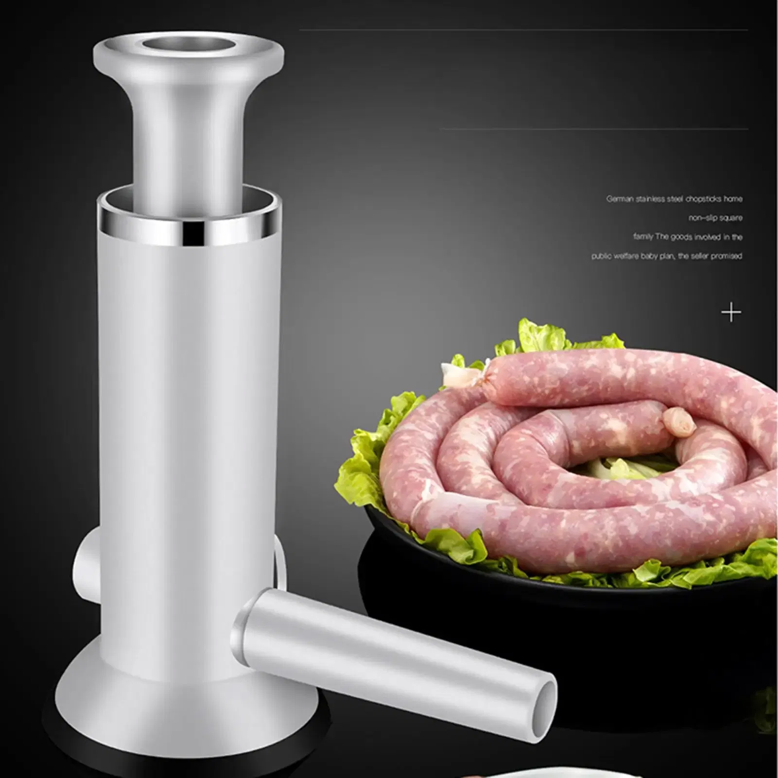 Ships From: United States - Sausage Stuffer Sausage Filling Machine Homemade Manual Sausage Maker Sausage Stuffers With Meatball Maker Kitchen Artifact