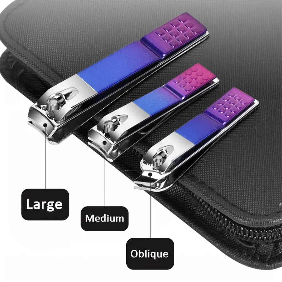 Color: Pink - 6-18pcs Set Professional Stainless Steel Manicure & Pedicure Kit Precision Nail Care with Travel Case with Nail Clipper Scissor