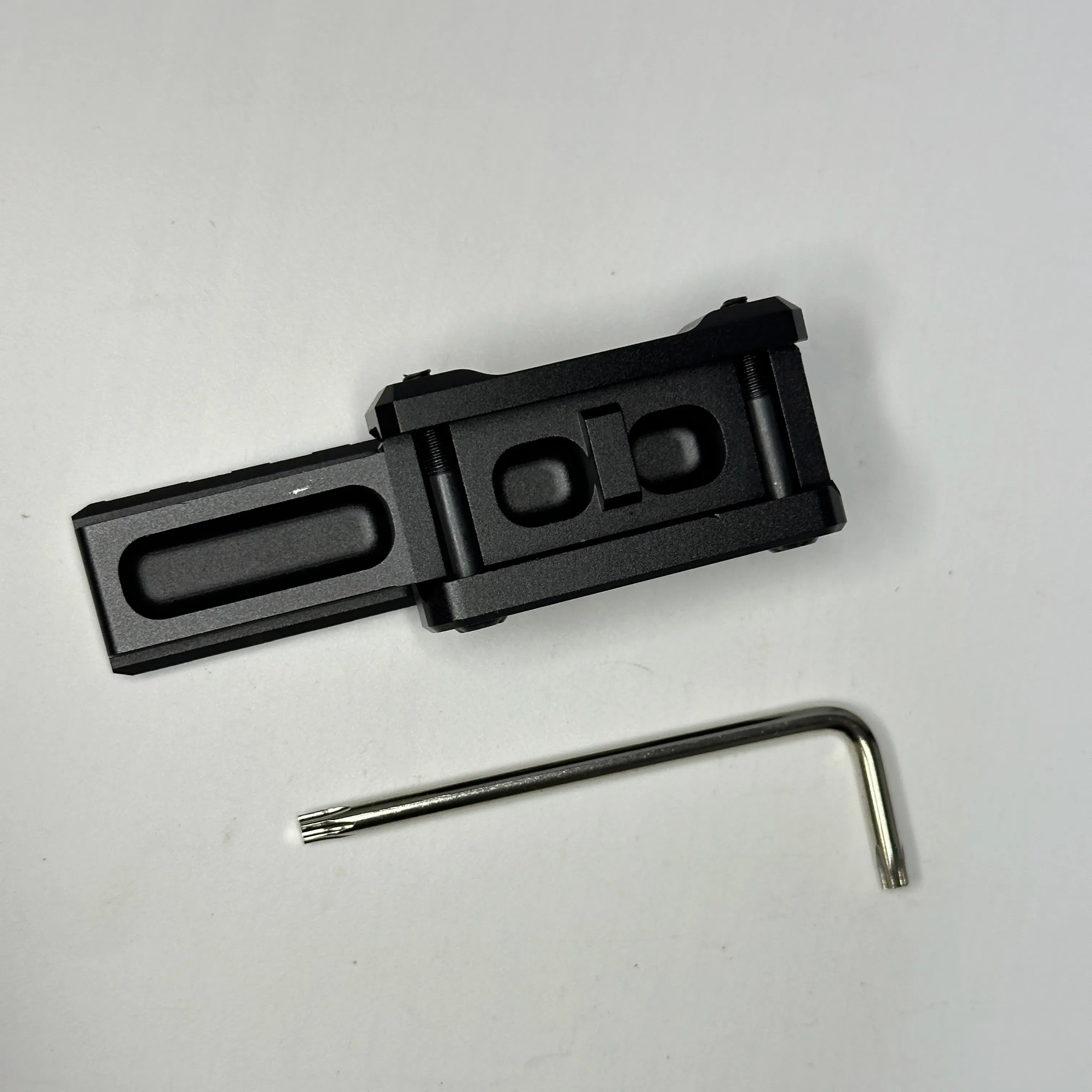 Color: Black - Airsoft PTS CNC UN Machined 6000 Series Aluminium UNT1 T2 Tactical Fast Micro Riser 556/558/EXPS3-0