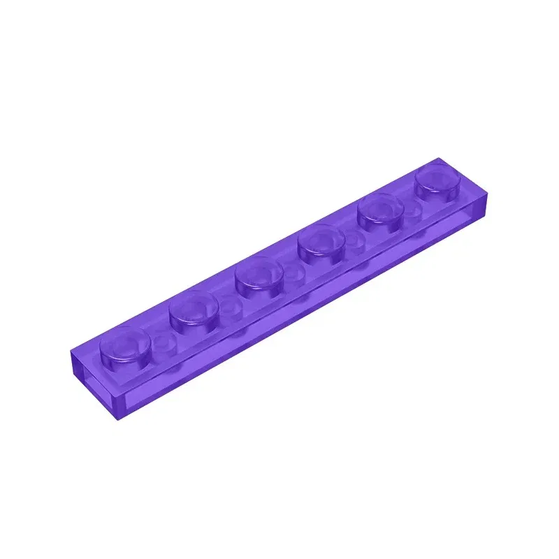 Color: Brown - Gobricks GDS-505 Plate 1 x 6 compatible with lego 3666 pieces of children's DIY building block Particles Plate DIY