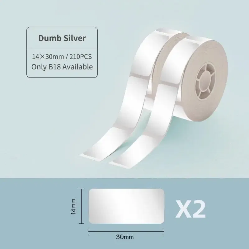 color: Blue - NIIMBOT B18 Printer label,Tapes for Thermal Transfer Label Printer/Color label , for a long time without fading,14x30mm series.