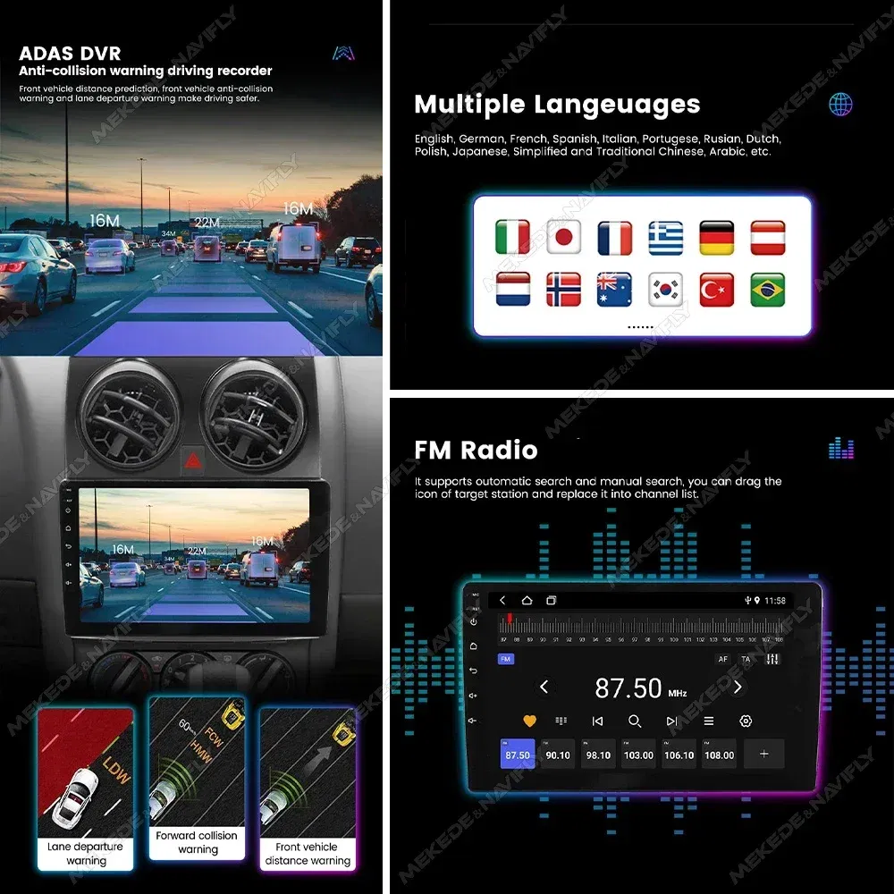 Color: PURPLE - Autoradio For Mazda 3 II For Mazda3 BL 2010-2012 Android 14 Car Radio Multimedia Player Head Unit Wireless Carplay Android Auto