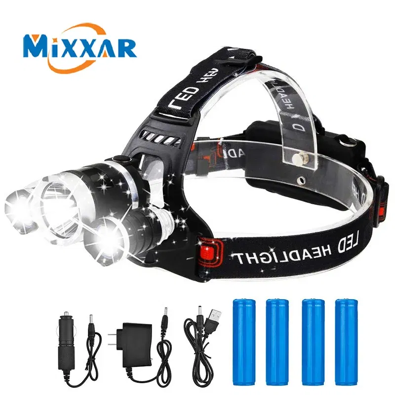 Emitting Color: Red, Ships From: CHINA - ZK20 LED Headlamp 8000 Lumen Torch Flashlight Headlight Waterproof Head Light Camping Hiking Fishing Mining Light Lamp Torch