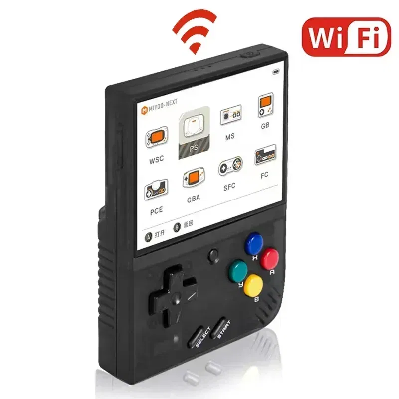 Color: Gold, Bundle: Bundle 3 - MIYOO Mini Plus Portable Retro Handheld Game Console V2 Mini+ IPS Screen Classic Video Game Console Linux System Children's Gift