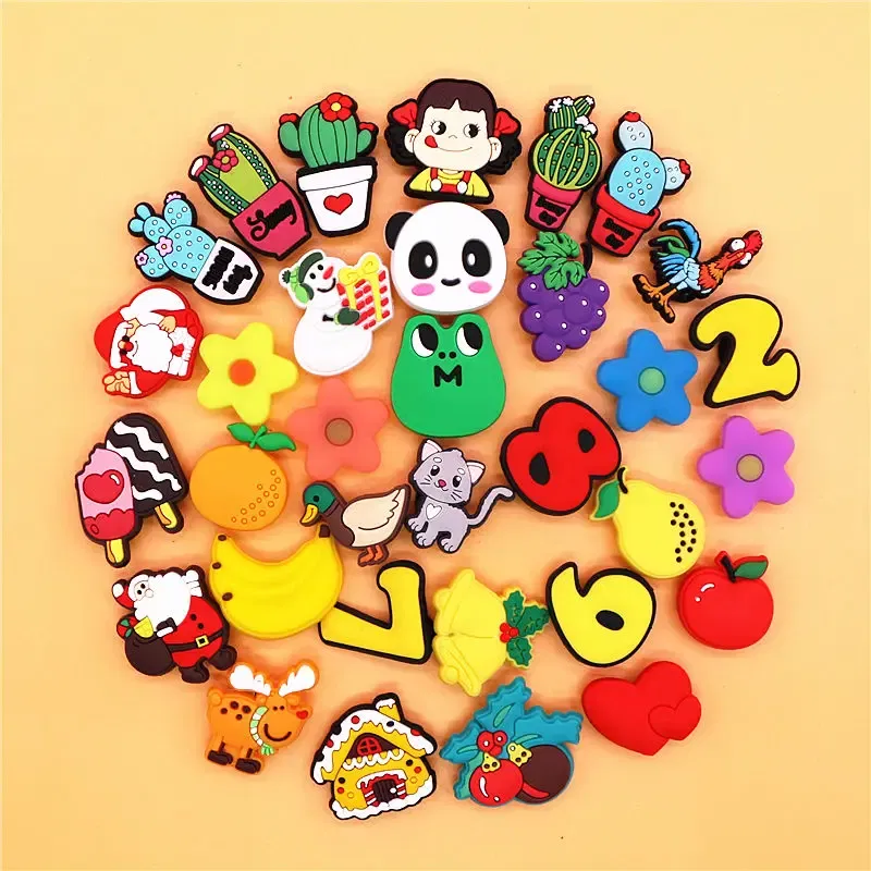 Color: Yellow, Ships From: CHINA - 1pcs Christmas Collection PVC Shoe Charms Lovely Animals Garden Shoes Upper Decorations Clogs Pins Unisex Fun Gifts