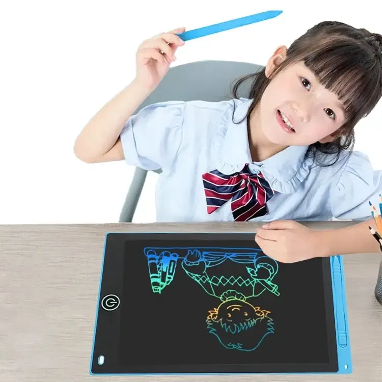 Color: Red - 12 Inch LCD Writing Tablet Drawing Board Graffiti Sketchpad Mgaic Erasable Handwriting Pad Toys for Kids Boys Gifts