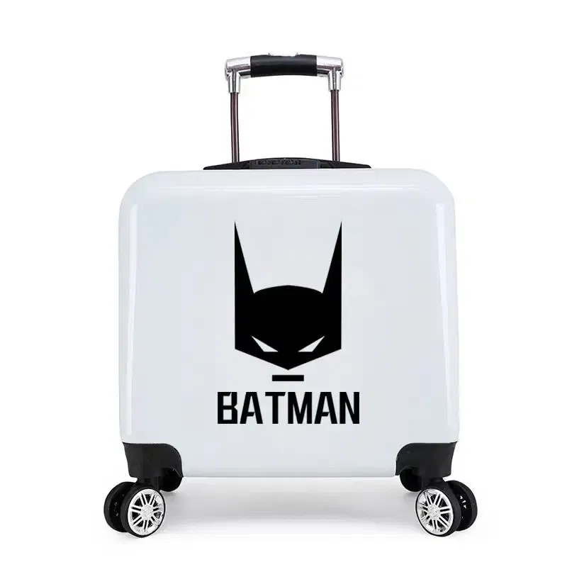 Color: Beige, Luggage Size: 18Inches 450mm - New boy cartoon trolley case kids suitcase rolling luggage girl lovely trolley box children school luggage bag with wheels