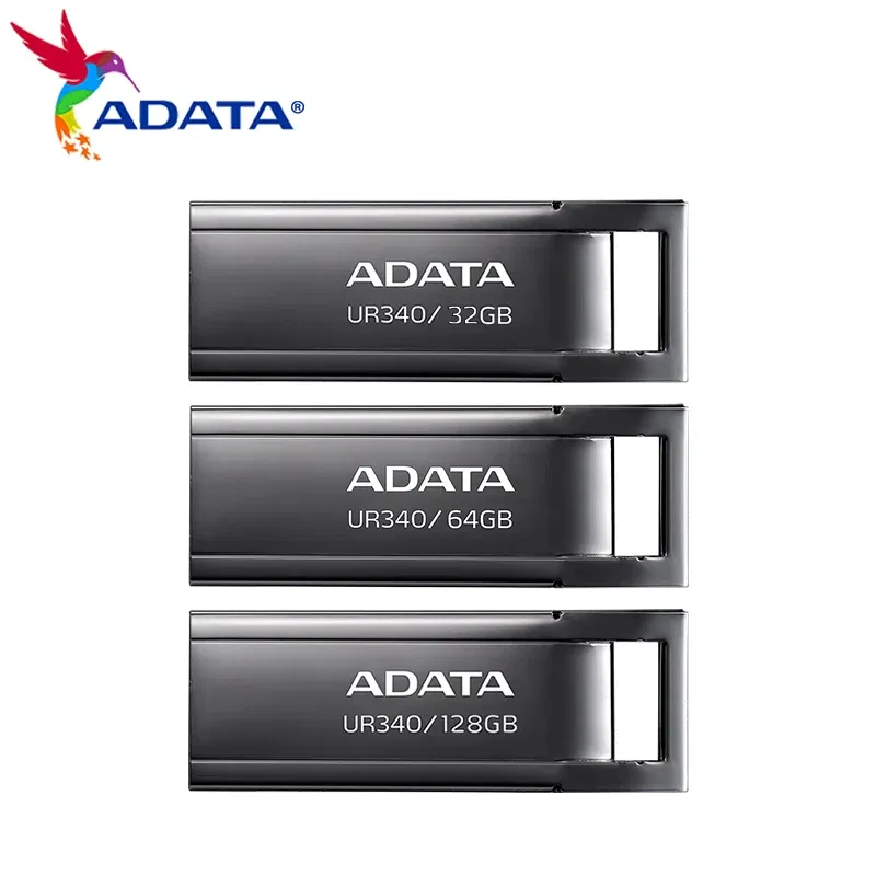 Capacity: 64GB - ADATA UR340 USB Flash Drive 32GB 64GB 128GB USB 3.2 Gen1 High Speed pendrive Original usb stick for PC Computer Laptop Desktop