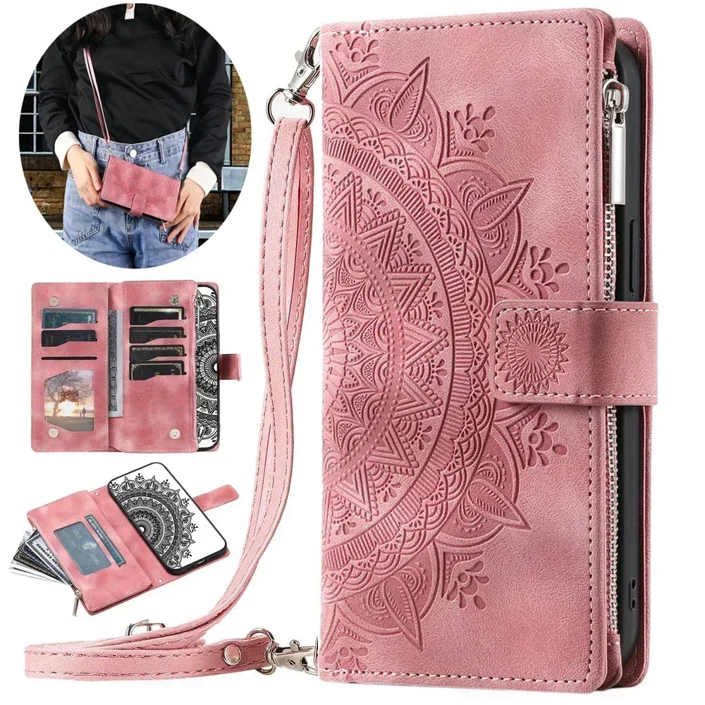 Color: green, Material: PP - Capa For Motorola G85 G54 Power G24 G34 G45 5G Flip Case Zipper Leather Book Funda Moto G84 G53 23 G14 13 G04 S G 54 84 73 64 45