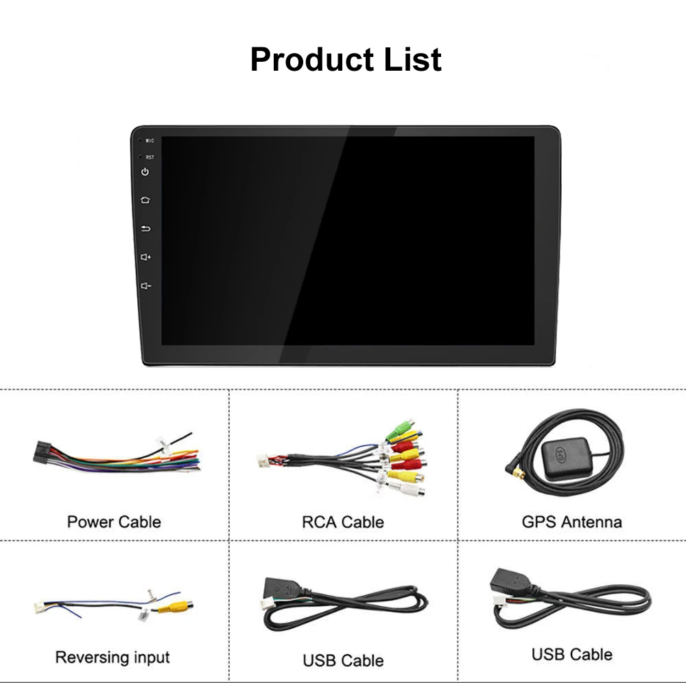 Color: black, Ships From: CHINA - 2 Din Car Radio Carplay 1280*720 Android Auto Universal Multimedia Player GPS WIFI Autoradio Stereo Video System AHD Camera