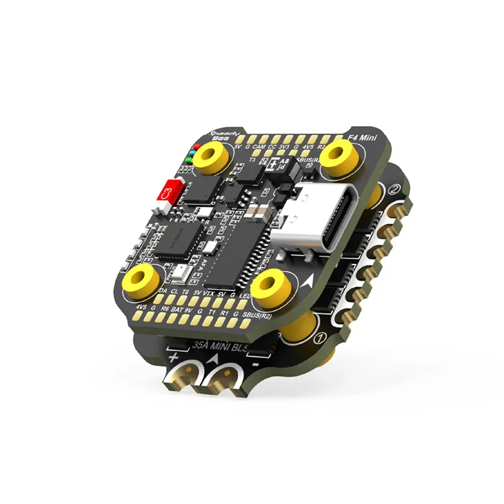 Color: Red - SpeedyBee F405 Mini Stack Flight Controller FC BLS 35A V2 3-6S 20x20 4-in-1 ESC Dual BECs for RC FPV Racing Drone