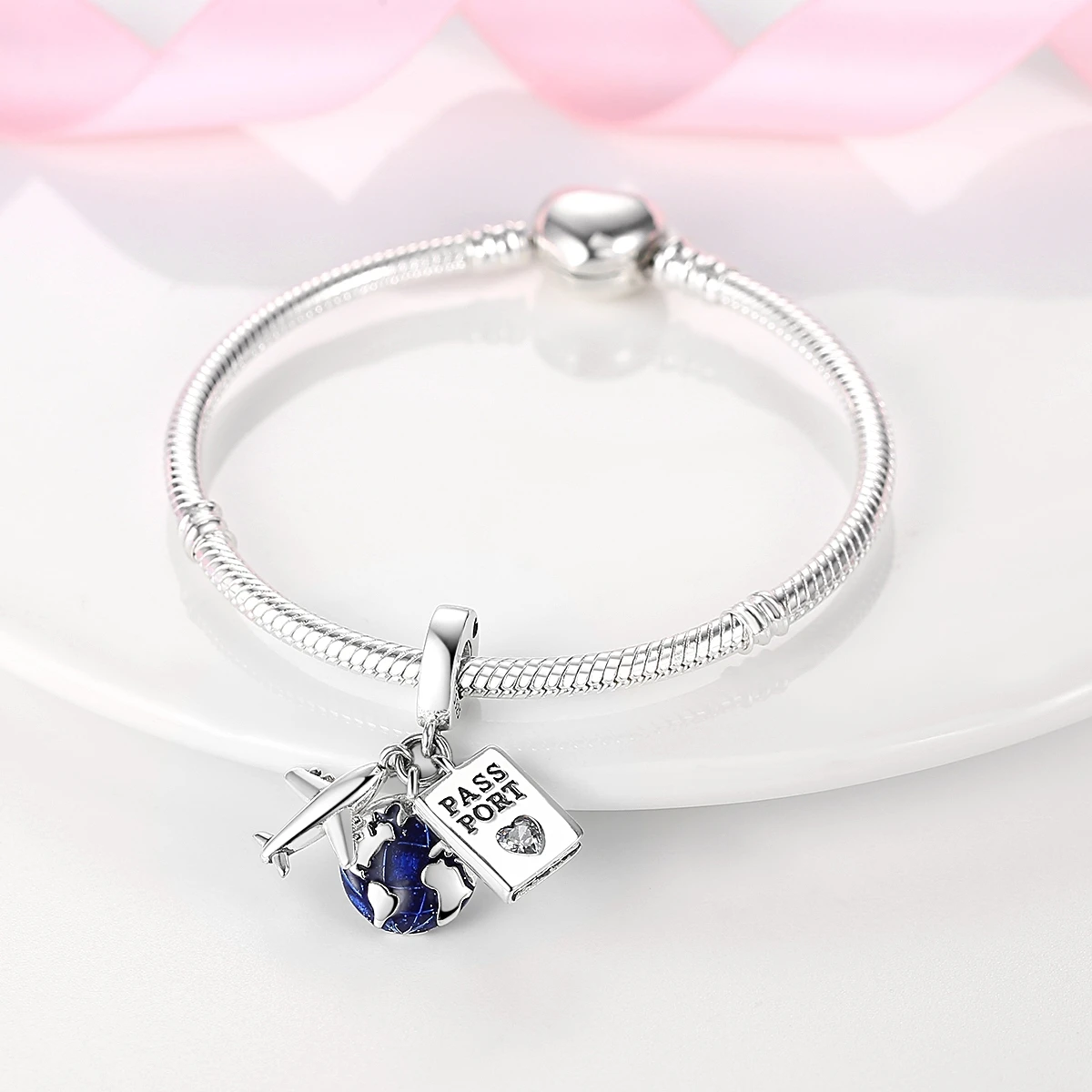 Color: Black - Hot 925 Sterling Silver Articles Daily Use Series Charms Beads Fit Original Pandora Bracelets S925 DIY Jewelry Gifts Accessories