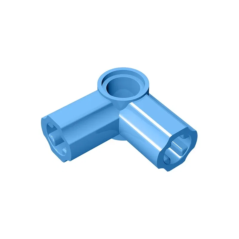 Color: Chocolate - Gobricks GDS-921 Technical, Axle and Pin Connector Angled #6 - 90 degrees compatible with lego 32014 pieces of children's DIY