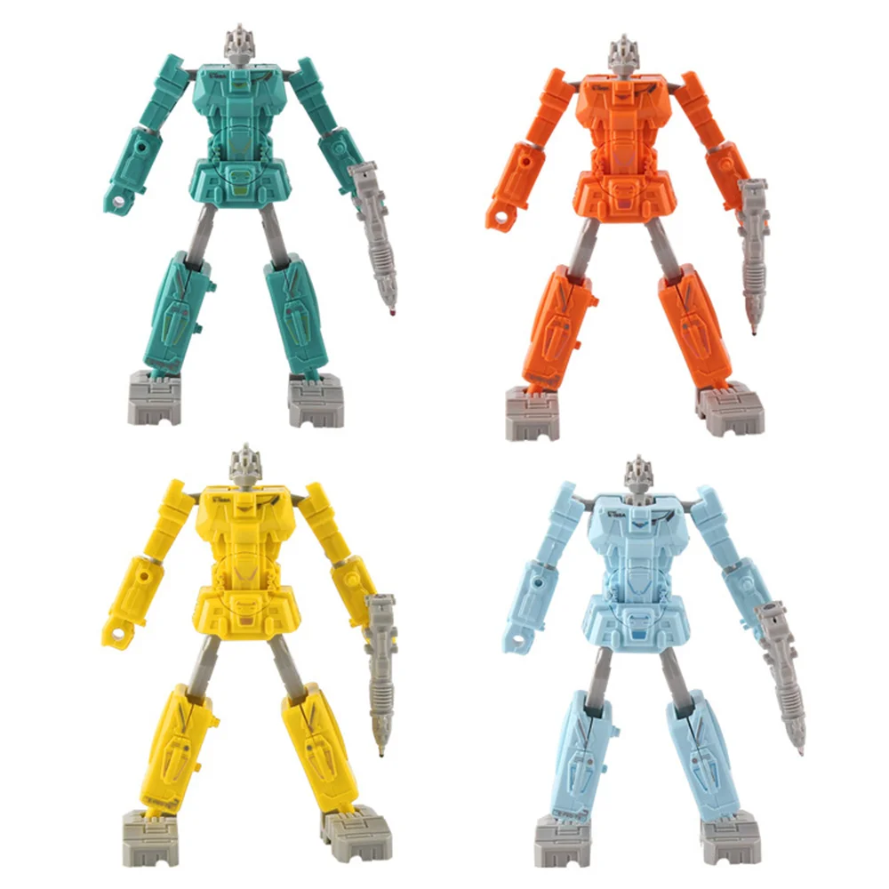 Color: Yellow - Children Deformation Toy Creative Transformation Robot Figure Pen Robot Deformation Pen Kids Robot Model Toy Stationery Supplies